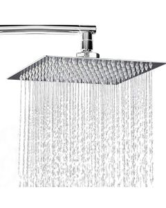 Zilver Square Rain Head Shower SIZE: 200*200MM-Chrome-ZUFO01