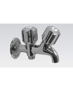 Faisal Sanitary Double Bib cock 504 - Bathroom Tap