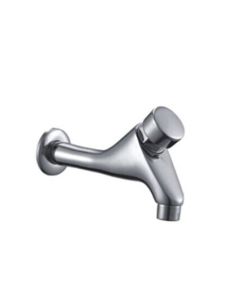 Zilver self-closing tap wall mounted