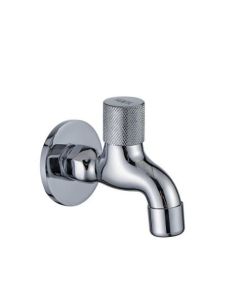 Zilver Single Bib Cock - Half Inch - Chrome Plated