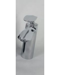 Chrome Finish Deck Mounted Mono Basin Mixer For Hot And Cold Water Brass Material