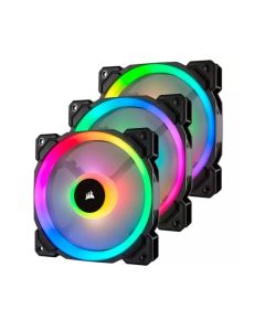 CORSAIR PC Case Fan LL Series 120 mm  - Pack of 3,  RGB LED Light