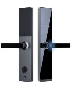 Smart Biometric Door Lock with 5 unlocking Methods including Fingerprint, digital key pad, Mechnical key, Mobile access and card