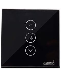 M.Electro Smart Wifi Fan Dimmer - Touch button glass panel