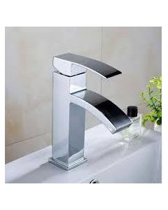 Water Fall Mono curved  Basin Mixer For Bathroom