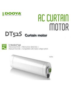 Dooya DT52S 45w Smart Electric Curtain Motor with 10 Feet railing Track works with Smart Switch to control via Mobile or alexa and google home