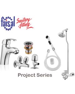Faisal Sanitary Project series Single lever  5807  8 pieces Complete Bath Set  