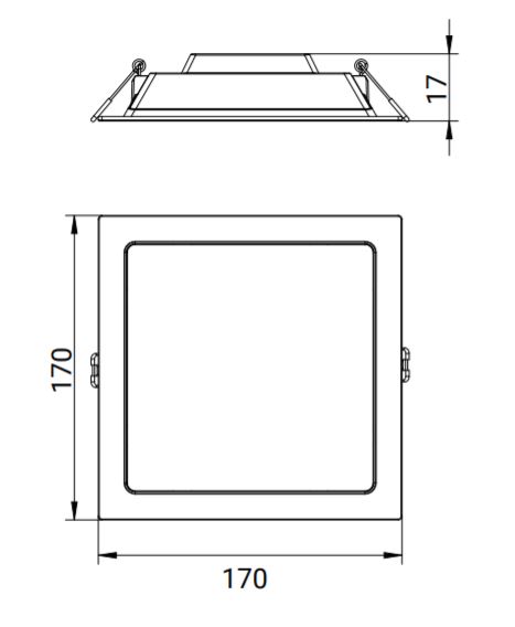 dimensions-of-square-smd-downlight